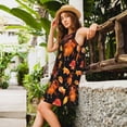 thumbnail image 2 of Fotbe Thanksgiving Turkey 1 Vestido de Verano sin Mangas para Mujer – Vestido Midi Línea A, Estilo Camiseta Floral, Vestido Playero Casual y Fluido, 2 of 7