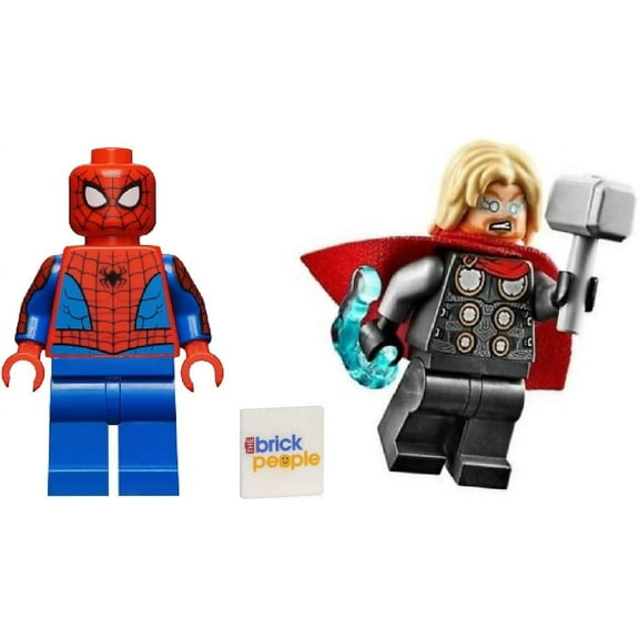 LEGO Superheroes Combo Pack: Thor with Hammer (Mjolnir) and Spiderman Minifigures
