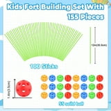 Fort Building Kit for Kids,155pcs Forts Construction Builder Gift Toys ...