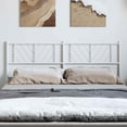 thumbnail image 1 of vidaXL Metal Headboard White 150 cm, 1 of 5