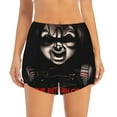 thumbnail image 4 of Lsque Chucky Printed Women's Running Shorts with Liner Pockets,Elastic Quick Dry Workout Athletic Gym Yoga Shorts,Womens High Waist Shorts-XX-Large, 4 of 9
