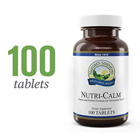 Nature's Sunshine Nutri Calm Supports Nervous System 100 Tablets