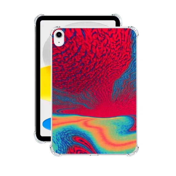 Compatible with iPad Air Phone Case, Trippy-Psychedelic-10 Case Silicone Protective for Teen Girl Boy Case for iPad Air