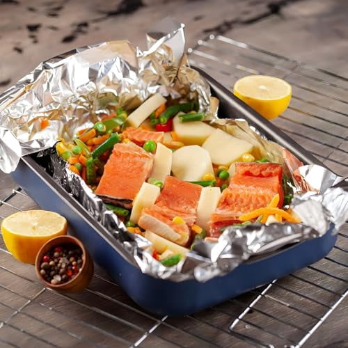 Nicole Home Collection Pre-Cut Aluminum Foil Sheets, 12x10.75 Inches, 200 Sheets