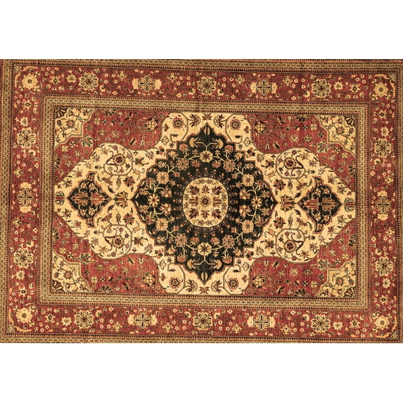 Ahgly Company Indoor Rectangle Persian Brown Traditional Area Rugs, 4' x 6'