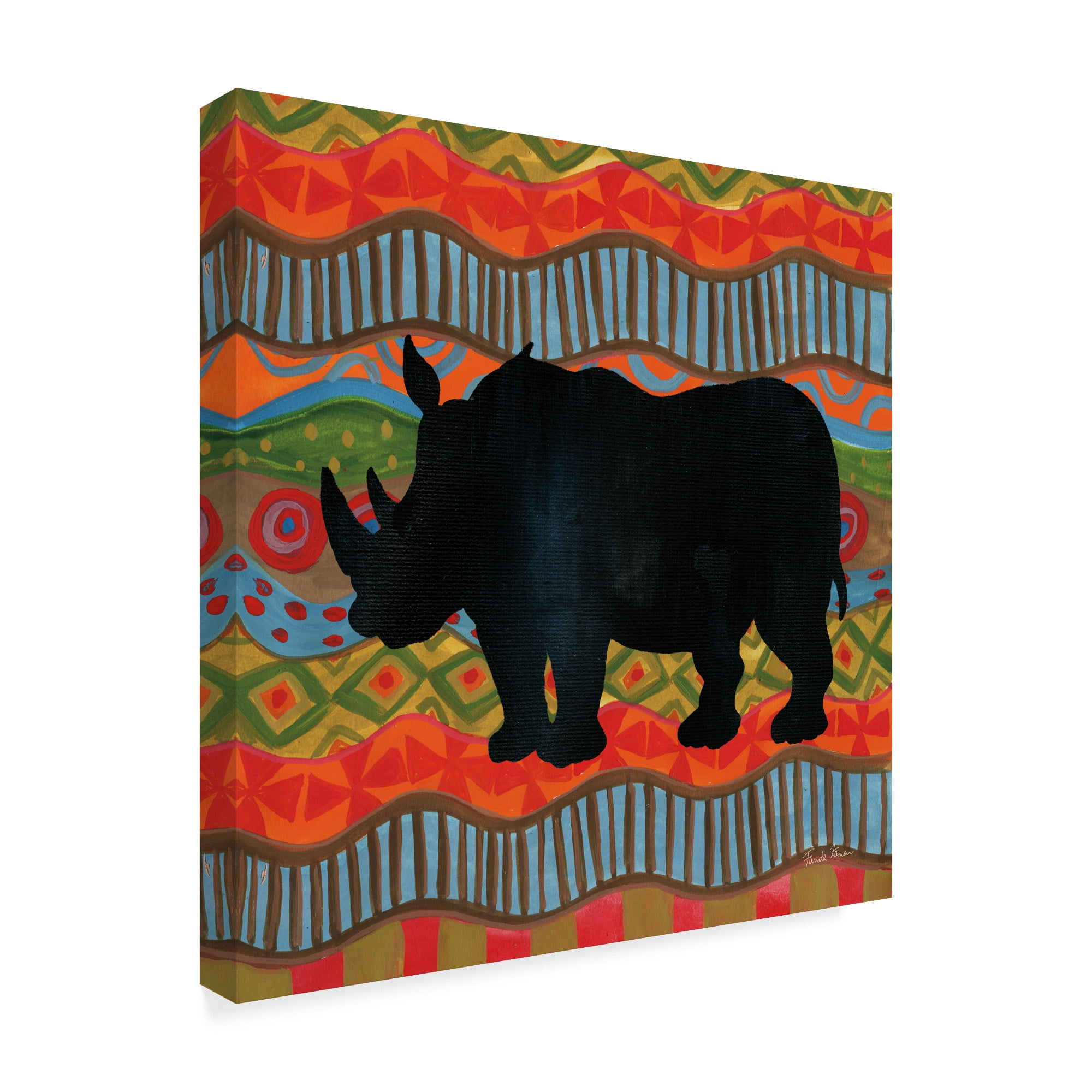 Trademark Fine Art 'African Animal IV ' Canvas Art by Farida Zaman