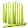 thumbnail image 1 of CANDWAX 10 inch Taper Candles Set of 12 - Dripless Taper Candles and Unscented Candlesticks - Perfect as Dinner Candles and Household Candles - Olive Candles, 1 of 7