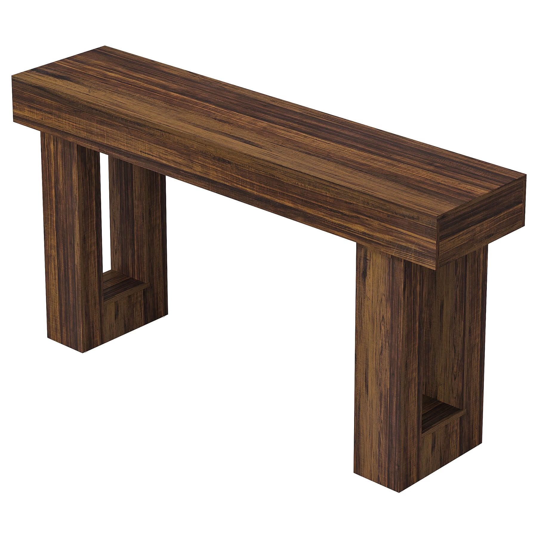 MAYEERTY 63 Inch Rustic Console Table, Farmhouse Wooden Table with Thick Legs for Entryway, Hallway, Living Room