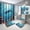B, variant on Sea Turtle Shower Curtain Set 4 Piece, Underwater Ocean Bathroom Decor, Waterproof Polyester Curtain & Soft Velvet Bath Mats
