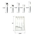thumbnail image 4 of Mainstays 49 Piece Stainless Steel and Plastic Flatware Set with Tray, Blue Cove, Service for 8, 4 of 10