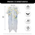 thumbnail image 6 of HELLHERO Watercolor Daisy Floral Kimono Cover Up - Lightweight Breathable Beachwear for Women | Perfect for Summer Vacation, Poolside & Tropical Trips, 6 of 6