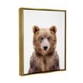 thumbnail image 3 of Stupell Industries Brown Bear Portrait Animals & Insects Painting Gold Floater Framed Art Print Wall Art, 25 x 31, 3 of 9