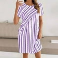 thumbnail image 6 of Oplxuo Women’s Casual Summer T Shirt Dress Loose Short Sleeve Tunic Dress Beach Cover up Mini Short Dresses, 6 of 7