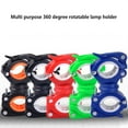 thumbnail image 2 of Guardoinrt Light Holder Plastics Lamps Bracket Multipurpose Rotatable Lamp Mount Replaced Part Supporting Rack Cycling Supplies Black/Orange 1Set, 2 of 6