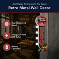 thumbnail image 4 of American Art Decor Vintage LED Marquee Wall Decor - Battery Operated Metal Wall Art With LED Light Bulbs - Retro Sign for Bar, Man Cave, Garage, Game Room & More (Famous BBQ, 25" x 7.5" x 3.5"), 4 of 7