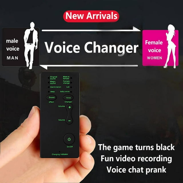 Dispositivo cambiador de voz de efectos de sonido de embellecimiento de voz Mini cambiador de sonido portátil para PC Laptop para Switch
