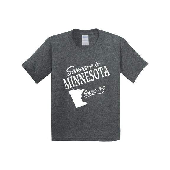 Inktastic Someone in Minnesota Loves Me Youth T-Shirt