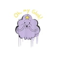 thumbnail image 2 of Women's OMG! My Glob! Graphic T-Shirt - Playful Cloud & Stars Print, Soft Stretch Round Neck Short Sleeve Tee, Casual Summer Top for Casual Attire, Ladies T Shirts, Machine Washable Shirt, Fun Pr, 2 of 6
