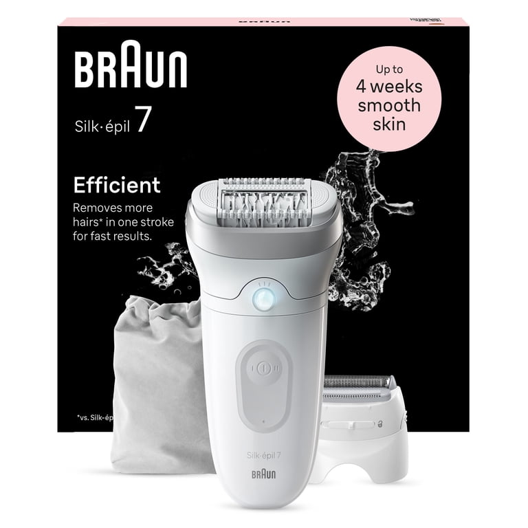 Braun, Epilator, SE7-041, Wet and Dry with Wide Head - Walmart.com