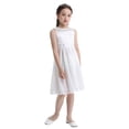 thumbnail image 3 of MSemis Kids Girls Sequins Floral Lace Flower Dress Bridesmaid Wedding Dress Ivory 4, 3 of 7