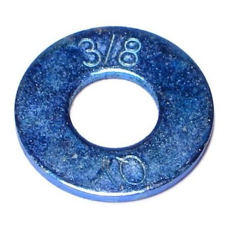 

3/8 x 7/16 x 1 Zinc Plated Grade 8 Steel USS Flat Washers
