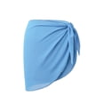 thumbnail image 1 of Sonducket Sarong Coverups Traje de baño Wrap Traje de baño Protección solar Ropa de gasa con corbata abierta ajustable Traje de baño Traje de baño cielo azul, 1 of 6