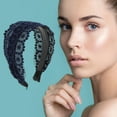 thumbnail image 2 of Unique Bargains 1 Pc Dot Pattern Headband 5.91"x4.33" Blue, 2 of 6