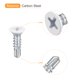 thumbnail image 4 of Tornillos autorroscantes Uxcell #8 x 5/8" blancos, paquete de 100, tornillo de cabeza plana Phillips para metal a madera, 4 of 5