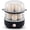 Black, variant on EGC322CBL Easy Egg Cooker Electric 7-Egg Capacity, Soft, Medium, Hard-Boiled Egg Cooker with Auto Shut-Off, Measuring Cup Included, BPA Free, Classic Blue