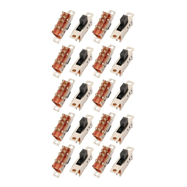 Unique Bargains 20Pcs 3 Position 8P DPDT Panneau Monter Micro Commutateur à Bascule de Verrouillage