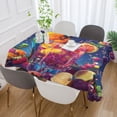 thumbnail image 5 of BZSMCE Square Tablecloth Tropical Paradise Parrot Pattern Tableclothes, 5 of 9