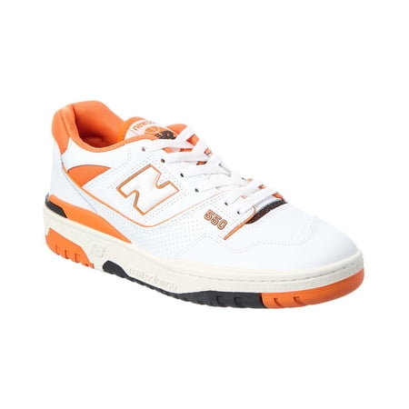 New Balance 550 Leather Sneaker, 9, Orange