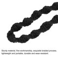 thumbnail image 4 of Unique Bargains Wrist Lanyard for Keys, Braided Twisted Keyring Hand Wrist Lanyards, Black, 4 of 5