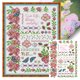 thumbnail image 1 of Kit Punto Cruz Con Flores Estampadas en Hilo Algodón Ecológico Bordado 14 Quilates, 1 of 9
