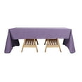 thumbnail image 2 of BalsaCircle 6 Pieces 72" x 120" Violet Amethyst Rectangle Polyester Tablecloths Table Linen, 2 of 8