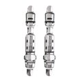 thumbnail image 2 of 2Pcs Adjustable Stainless Rubber Pad Fishing Rod Reel Seat Deck Clip Wheel S, 2 of 6