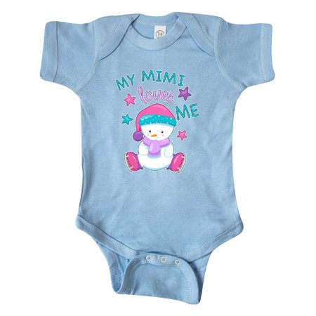 

Inktastic My Mimi Loves Me- cute snow baby Gift Baby Boy or Baby Girl Bodysuit