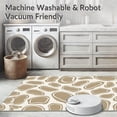 thumbnail image 5 of ODIKA 6'x9' Machine Washable Non-Slip Area Rug, Interlocking Spotted with Abstract Curves High Traffic Rug, Brown, 331301, 5 of 5
