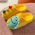thumbnail image 2 of Otqutp Toddler Closed Toe Shoes Little Child Girls Inside Wear Slippers Cute Dinosaur Soft Bottom Comfortable Winter Warm Home Plush Slippers, 2 of 9