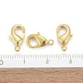 thumbnail image 5 of 20 pc Brass Lobster Claw Clasps Parrot Trigger Clasps Nickel Free Golden about 12mm long 7mm wide 3mm thick hole: 1mm, 5 of 6
