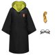 thumbnail image 3 of Uniforme escolar mágico para niños y adultos, disfraz de Slytherin, Ravenclaw, túnica, capa, suéter, bufanda, corbata, varita, disfraz de Halloween, 3 of 5