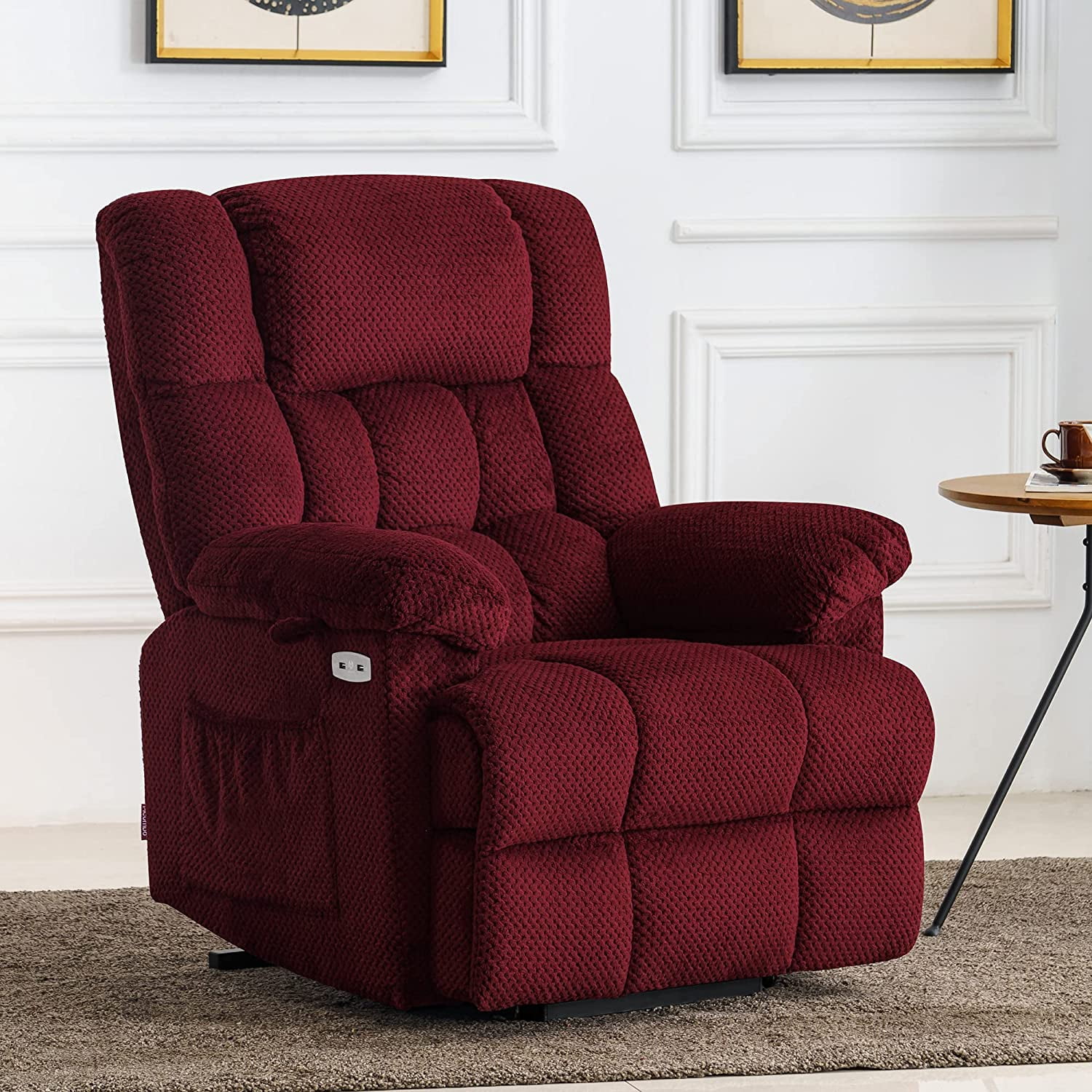 Mcombo Electric Power Lift Recliner Chair With Massage And Heat ...