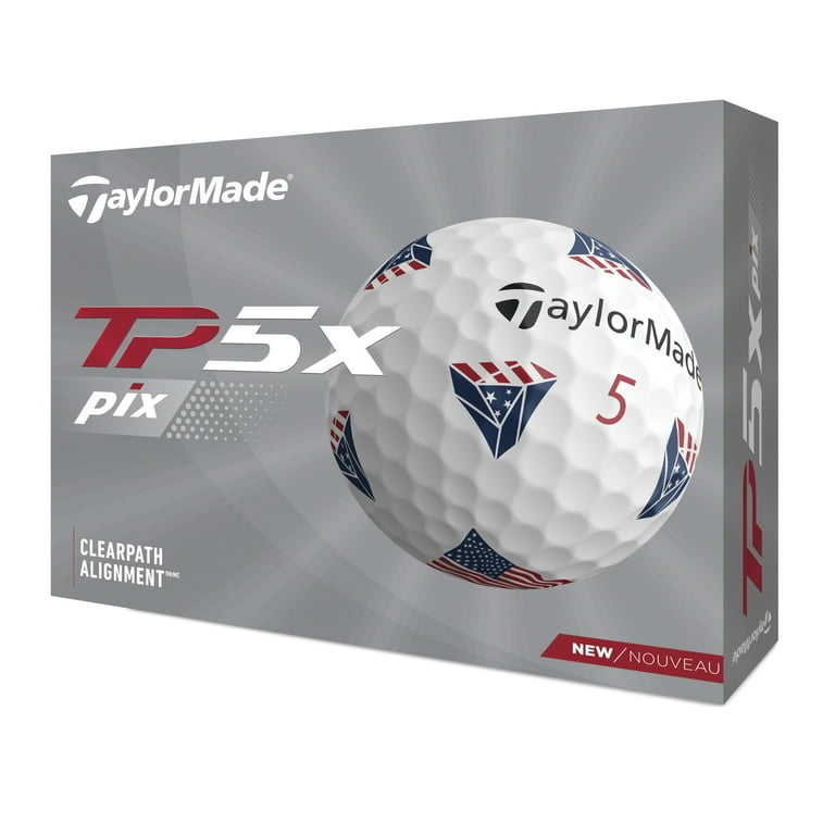 TaylorMade TP5x Pix Golf Balls, 1.5 lb, 12 Pieces - Walmart.com