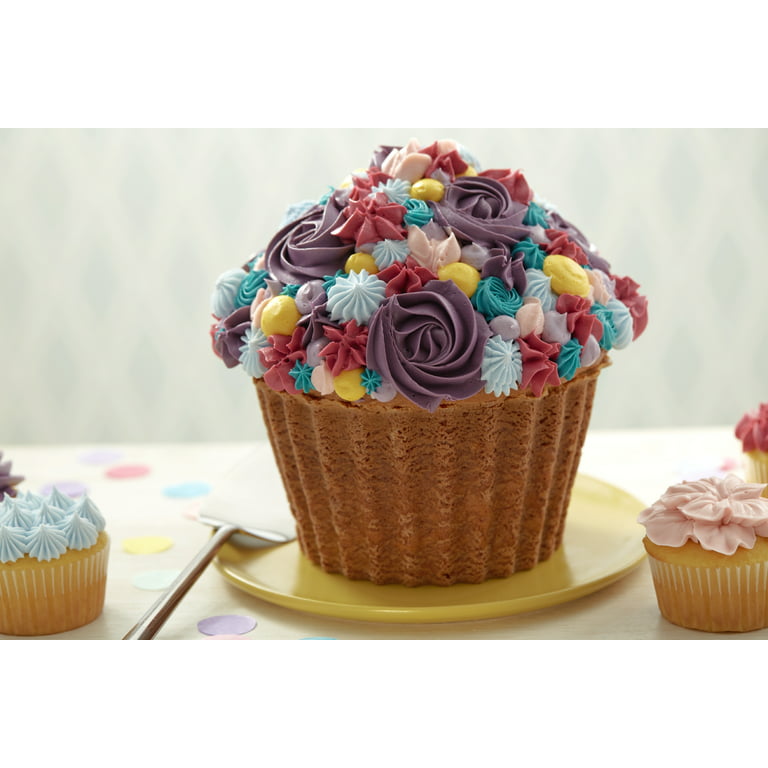 NEW!🧁Wilton Giant Cupcake Pan 3D Large Non-Stick Mold Big Baking Birthday  Cake