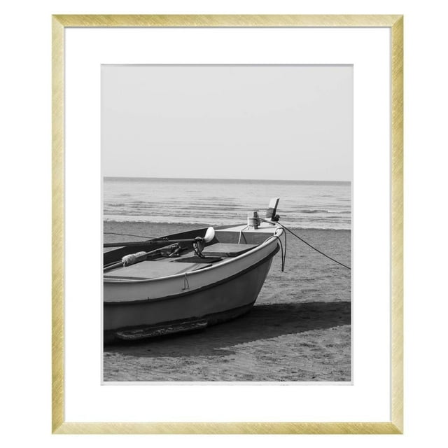 Portarretrato Hometrends Decorativo Rectangular Dorado para foto de 5X7 pulgadas