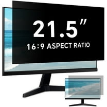21.5 Inch Privacy Screen for Computer Monitor 16:9 Aspect Ratio, Eye Protection Anti Blue Light Glare Shield, 21.5inch Removable Black Blackout Anti Spy Desktop Security Private Filter