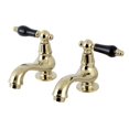 thumbnail image 1 of Kingston Brass KS1102PKL Robinet de Lavabo avec Poignée Croisée, PB, 1 of 3
