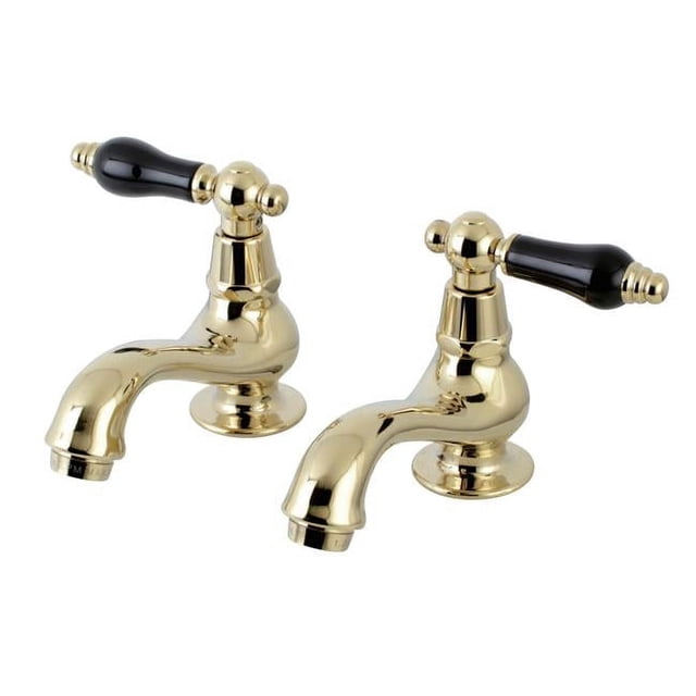 Kingston Brass KS1102PKL Robinet de Lavabo avec Poignée Croisée, PB