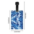 thumbnail image 4 of Blue Camouflage Pvc Luggage Tag With Name Id Labelfor Women Men, 4 of 6