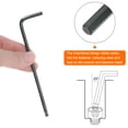 thumbnail image 5 of Uxcell 4pcs Ball End Hex Key Wrench 4mm L-Shape Long Arm Hexagon Metric Wrenches Repairing Tool Black, 5 of 6